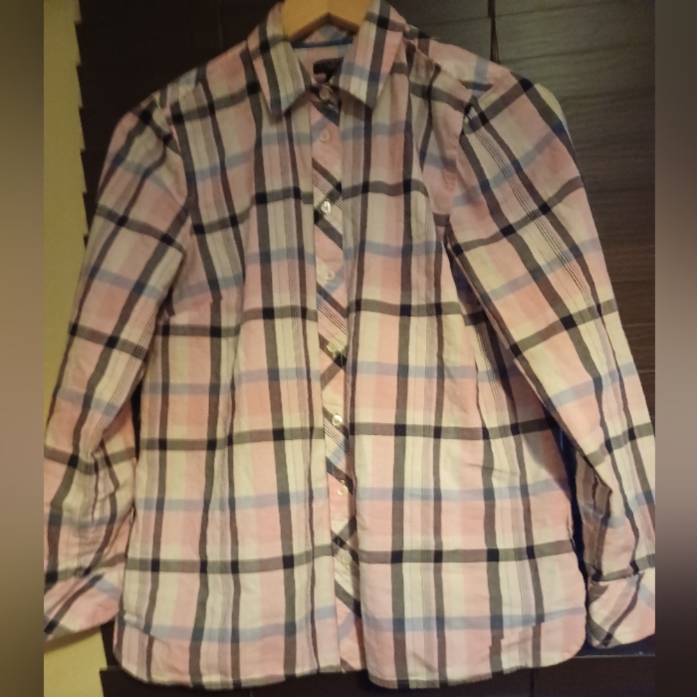 Talbots plaid shirt